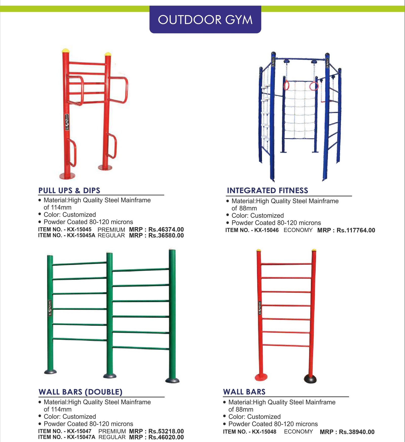 Outdoor Gym Catalogue Page 208